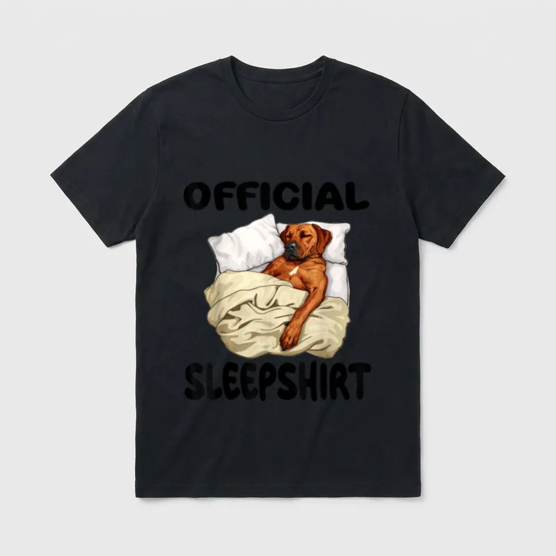 Rhodesian Ridgeback Hunde-Schlafanzug offizielles T-Shirt – Klassisches T-Shirt in Schwarz