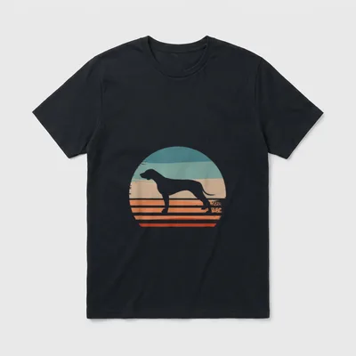 Vintage Retro Rhodesian Ridgeback T-Shirt 0055 – Klassisches T-Shirt in Schwarz