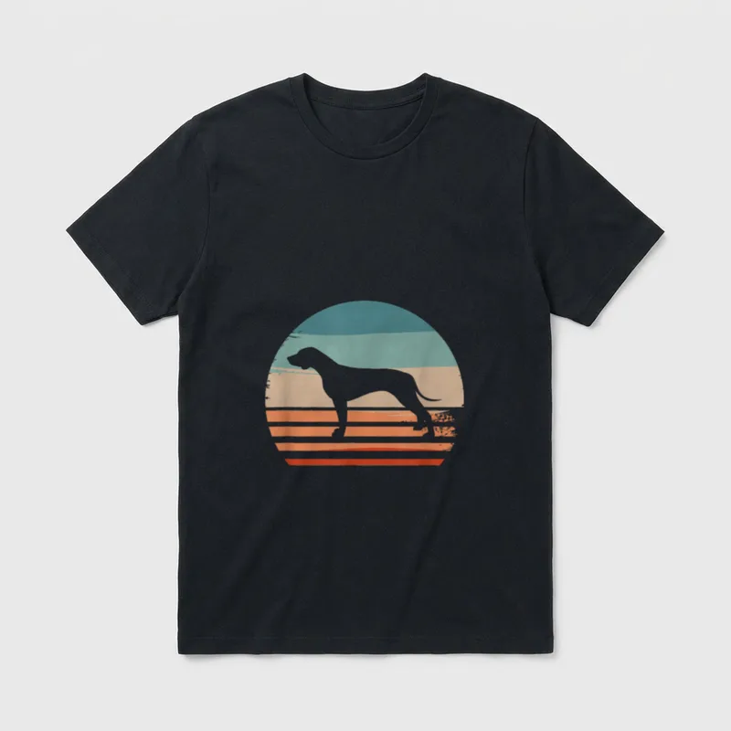 Vintage Retro Rhodesian Ridgeback T-Shirt 0055 – Klassisches T-Shirt in Schwarz