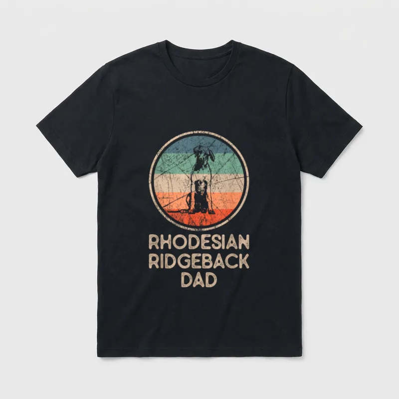 Rhodesian Ridgeback Hund Vintage T-Shirt – Klassisches T-Shirt in Schwarz