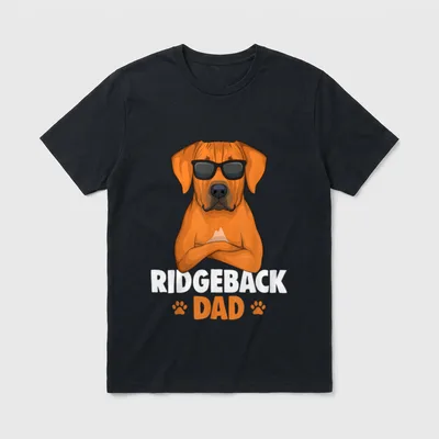 Rhodesian Ridgeback Papa Hunde T-Shirt – Klassisches T-Shirt in Schwarz