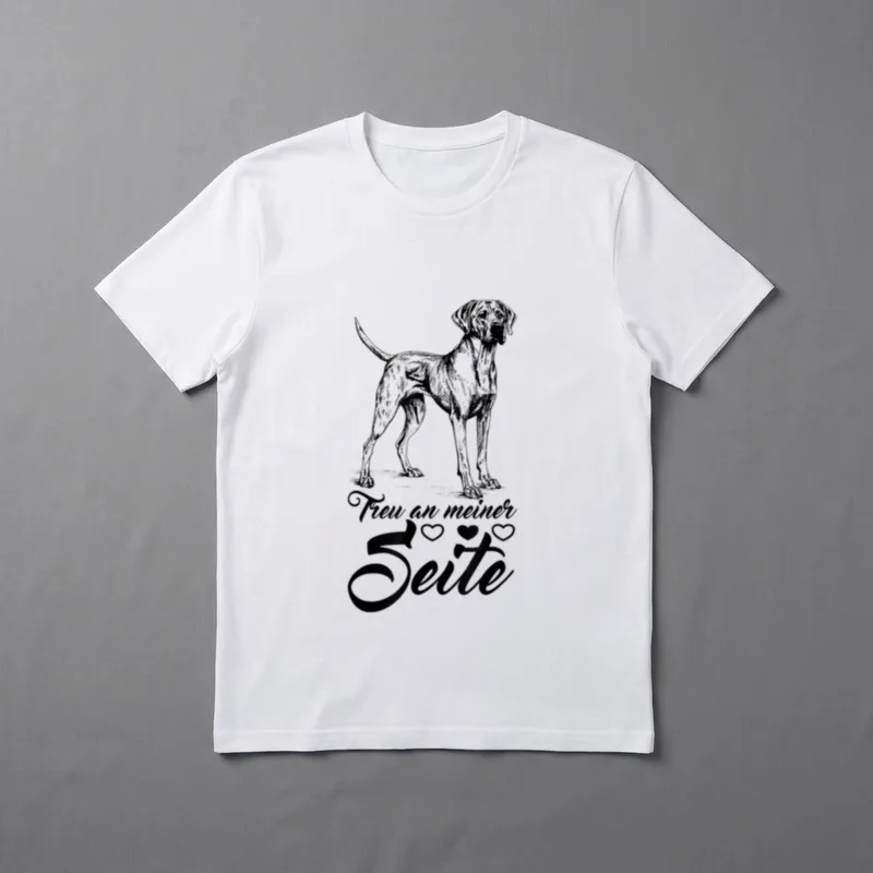 Rhodesian Ridgeback Hund Herrchen Frauchen T-Shirt – Klassisches T-Shirt in Schwarz