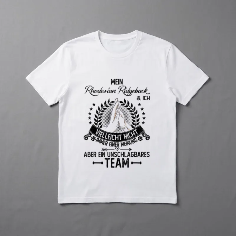 Rhodesian Ridgeback nicht immer T-Shirt – Klassisches T-Shirt in Schwarz