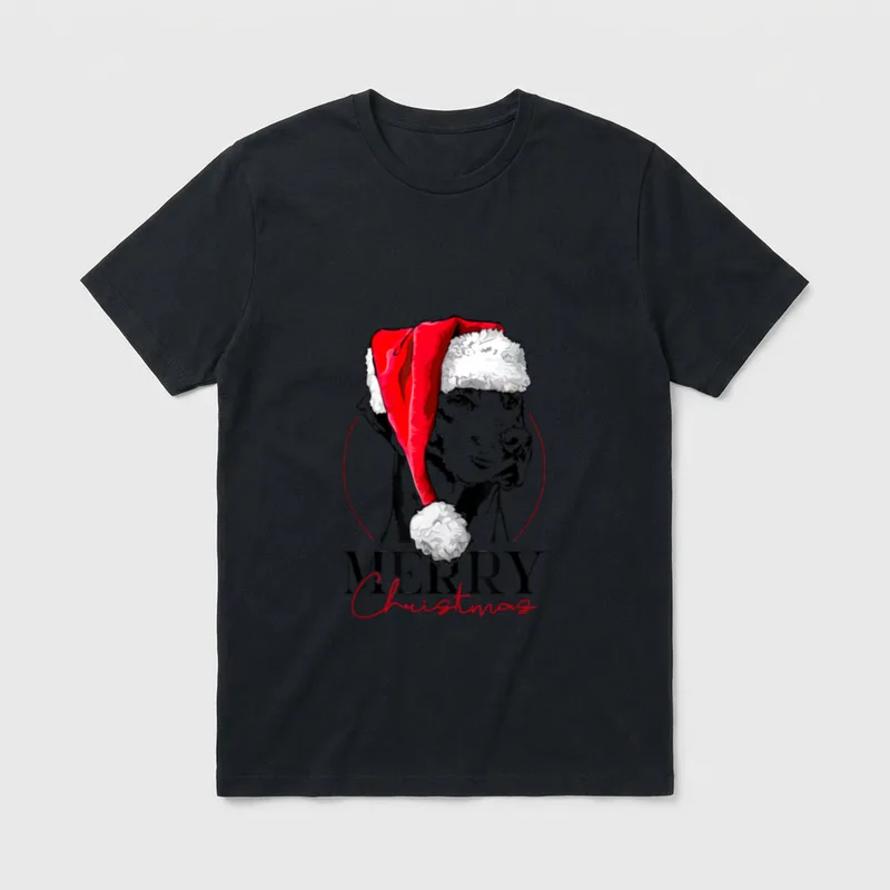Santa Rhodesian Ridgeback Merry T-Shirt – Klassisches T-Shirt in Schwarz