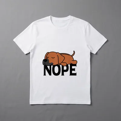 Rhodesian Ridgeback Hund Nope T-Shirt – Klassisches T-Shirt in Schwarz
