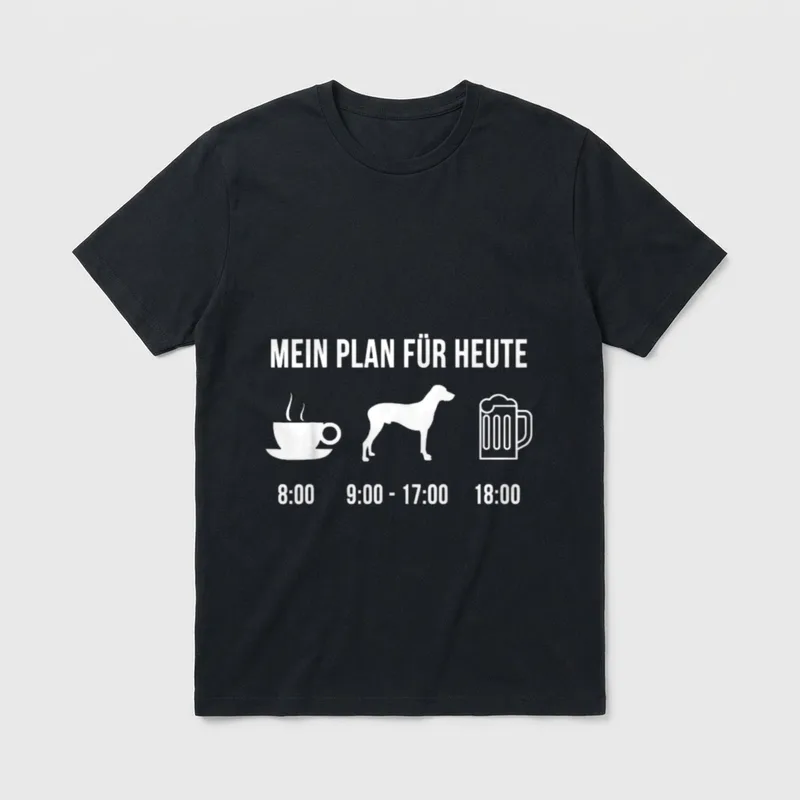 Haustier Rhodesian Ridgeback Hund Süß T-Shirt – Klassisches T-Shirt in Schwarz