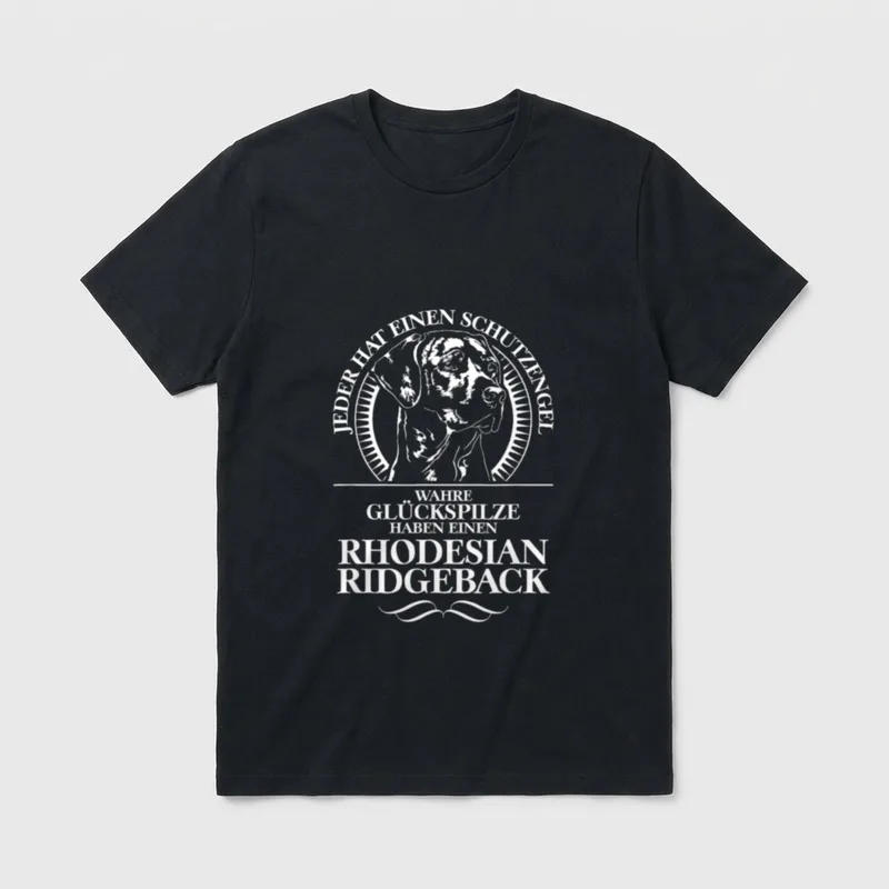 Rhodesian Ridgeback Schutzengel Hund T-Shirt – Klassisches T-Shirt in Schwarz