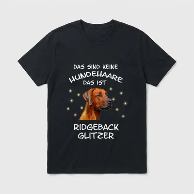 Rhodesian Ridgeback Hund T-Shirt 0087 – Klassisches T-Shirt in Schwarz