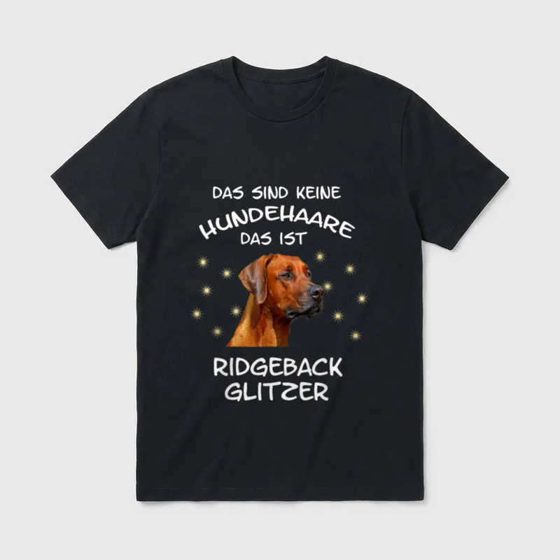 Rhodesian Ridgeback Hund T-Shirt 0087 – Klassisches T-Shirt in Schwarz