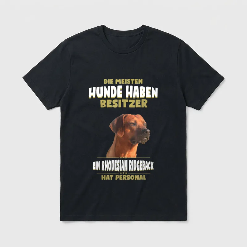 Rhodesian Ridgeback Rhodesian Ridgeback T-Shirt 0089 – Klassisches T-Shirt in Schwarz