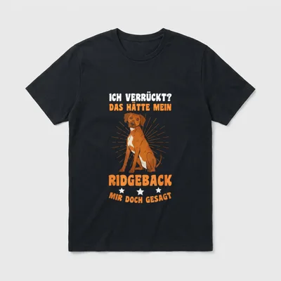 Rhodesian Ridgeback T-Shirt 0092 – Klassisches T-Shirt in Schwarz