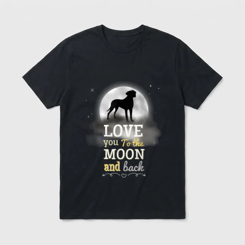 Rhodesian Ridgeback Hunde T-Shirt 0095 – Klassisches T-Shirt in Schwarz