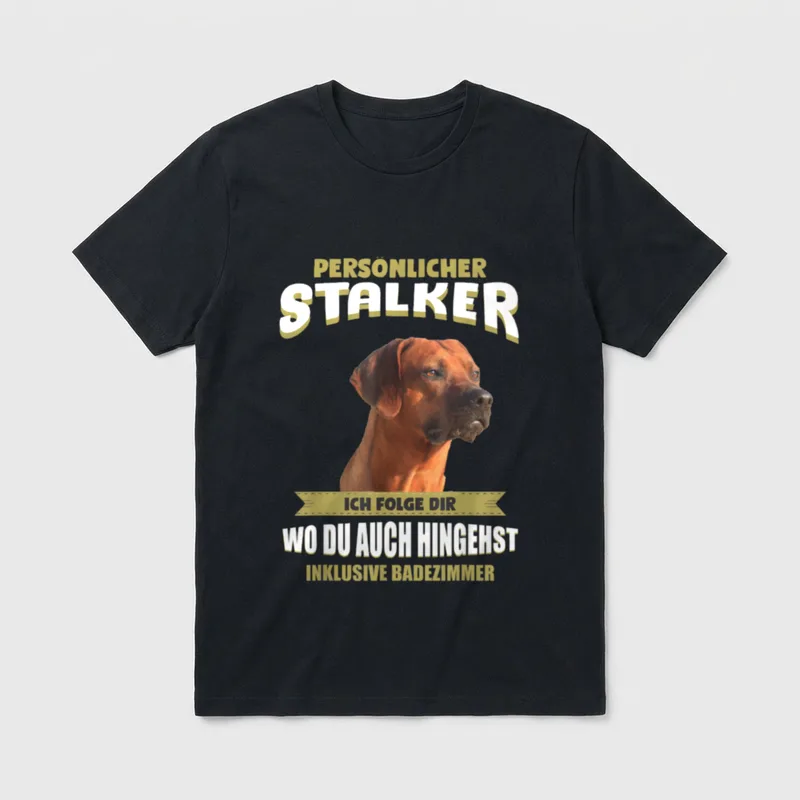 Rhodesian Ridgeback Rhodesian Ridgeback T-Shirt 0103 – Klassisches T-Shirt in Schwarz