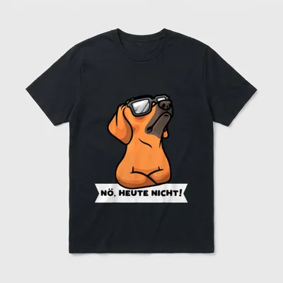 Rhodesian Ridgeback Hund Sturer T-Shirt – Klassisches T-Shirt in Schwarz
