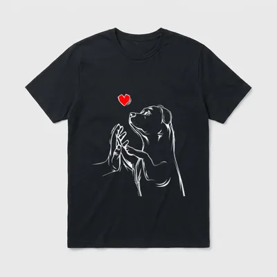 Rottweiler Liebe Lustig Hunde T-Shirt – Klassisches T-Shirt in Schwarz