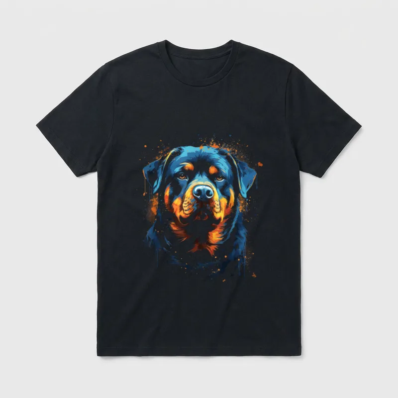 Rottweiler Hund Gassi Haustier T-Shirt – Klassisches T-Shirt in Schwarz