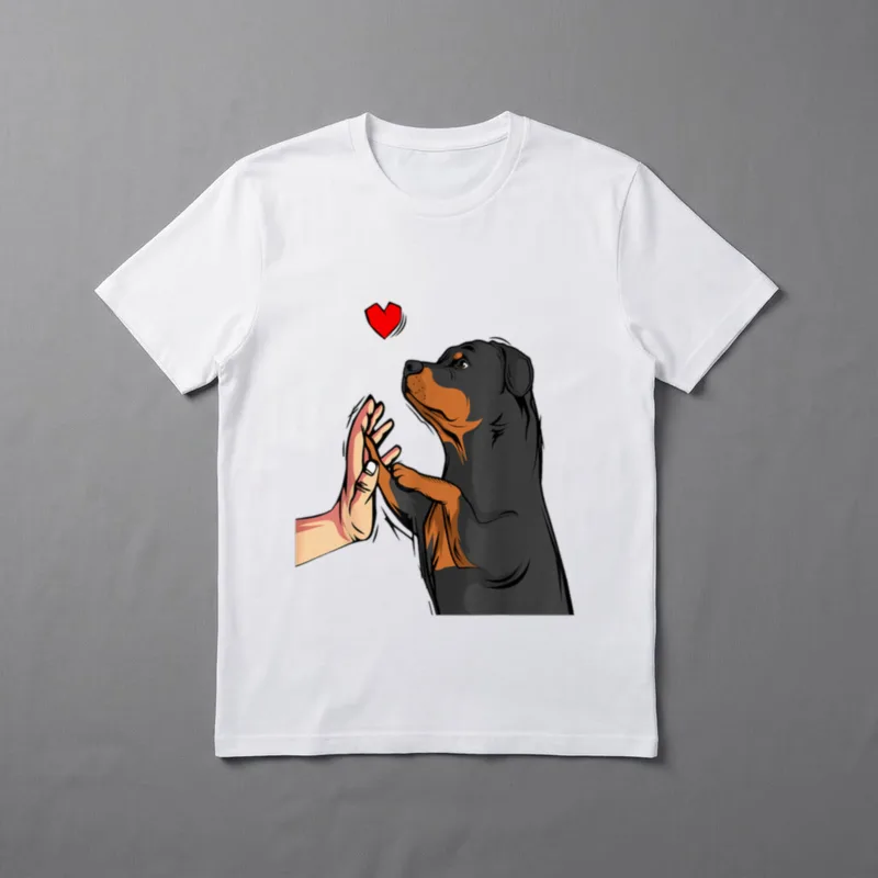 Rottweiler Liebe Hunde Frauchen T-Shirt – Klassisches T-Shirt in Schwarz
