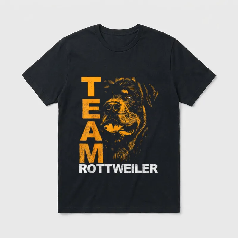 Rottweiler Rottie Team Liebe T-Shirt – Klassisches T-Shirt in Schwarz
