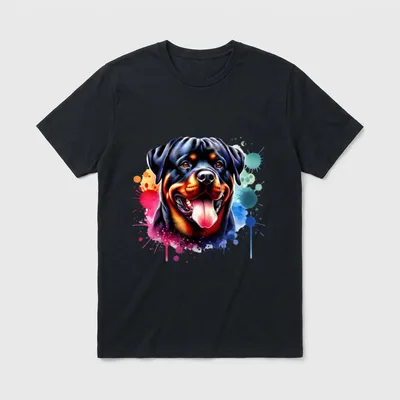 Rottweiler Rottweiler T-Shirt 0027 – Klassisches T-Shirt in Schwarz