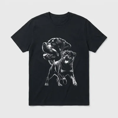 MyAnimal Stolzer Rottweiler Hund T-Shirt – Klassisches T-Shirt in Schwarz