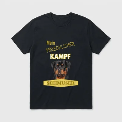 Persönlicher Kampf Schmuser Rottweiler T-Shirt – Klassisches T-Shirt in Schwarz