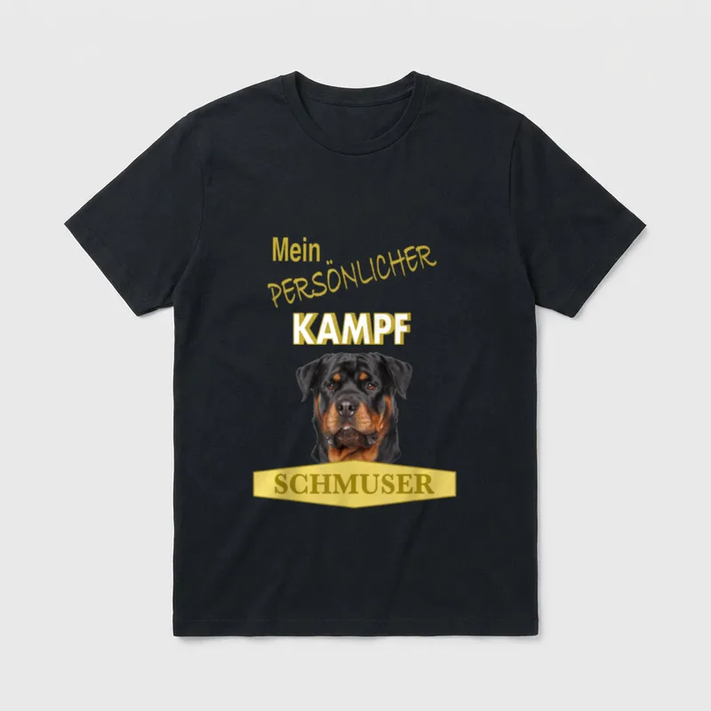 Persönlicher Kampf Schmuser Rottweiler T-Shirt – Klassisches T-Shirt in Schwarz