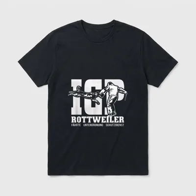 Rottweiler Hund Hunde IGP T-Shirt – Klassisches T-Shirt in Schwarz