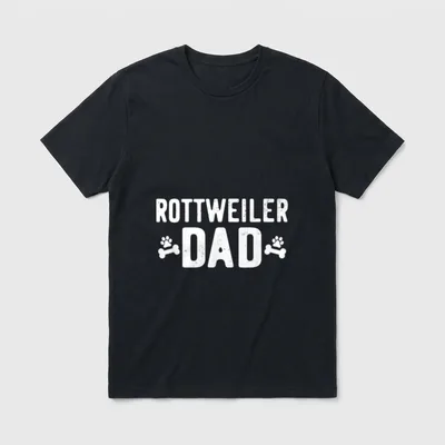 Rottweiler Dad lustiges T-Shirt – Klassisches T-Shirt in Schwarz