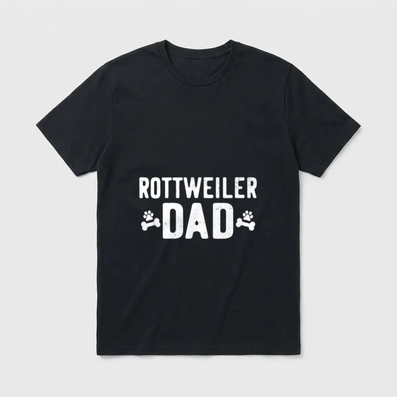 Rottweiler Dad lustiges T-Shirt – Klassisches T-Shirt in Schwarz