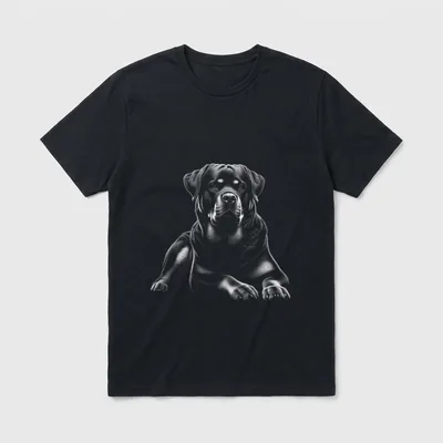 MyAnimal Your Favourite Animal Rottweiler T-Shirt – Klassisches T-Shirt in Schwarz