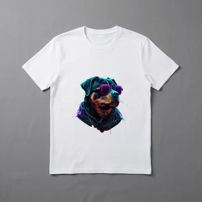 Rottweiler Hunde Rottweiler T-Shirt 0047 – Klassisches T-Shirt in Schwarz