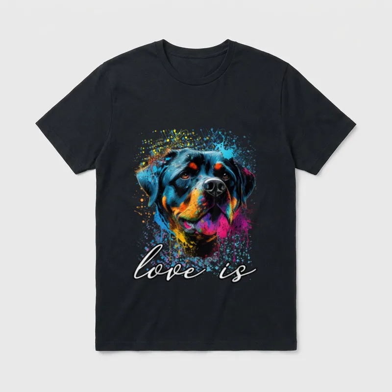 Colorful Splash Art Liebe T-Shirt – Klassisches T-Shirt in Schwarz