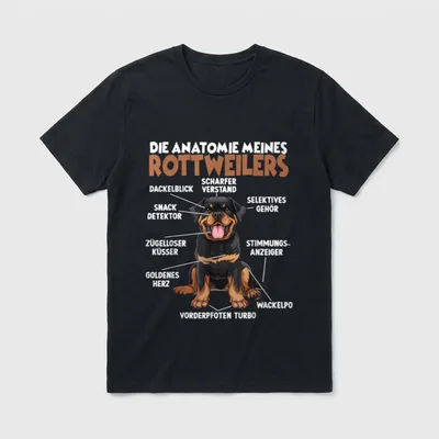 Rottweiler Hundehalter T Rottweiler T-Shirt – Klassisches T-Shirt in Schwarz