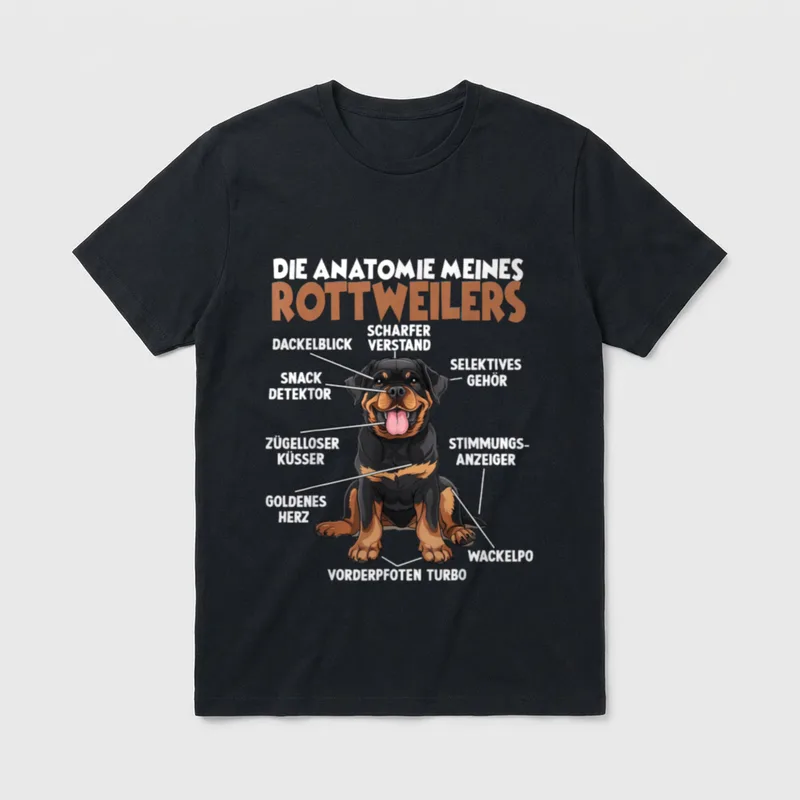 Rottweiler Hundehalter T Rottweiler T-Shirt – Klassisches T-Shirt in Schwarz