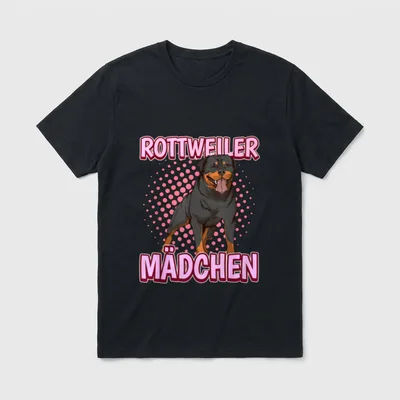 Rottweiler Mädchen Sachen Rottie T-Shirt – Klassisches T-Shirt in Schwarz