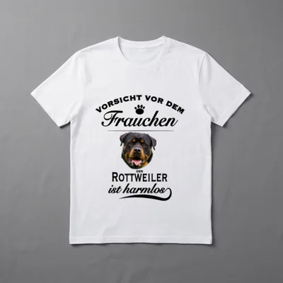 Rottweiler Rottweiler Hund Rottweiler T-Shirt 0065 – Klassisches T-Shirt in Schwarz