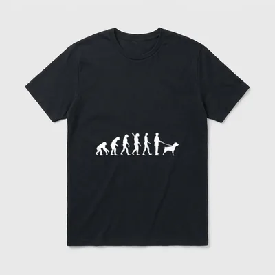 Evolution Rottweiler T-Shirt – Klassisches T-Shirt in Schwarz