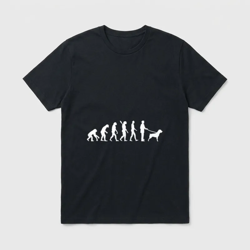 Evolution Rottweiler T-Shirt – Klassisches T-Shirt in Schwarz