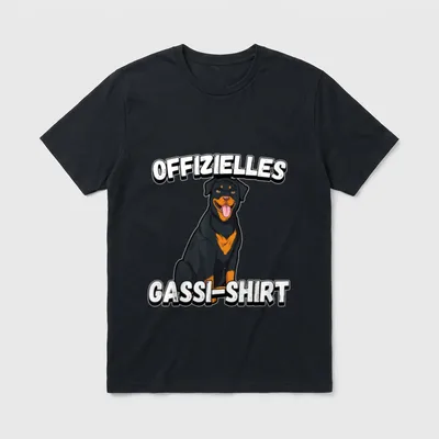 Offizielles Gassi Rottweiler T-Shirt – Klassisches T-Shirt in Schwarz