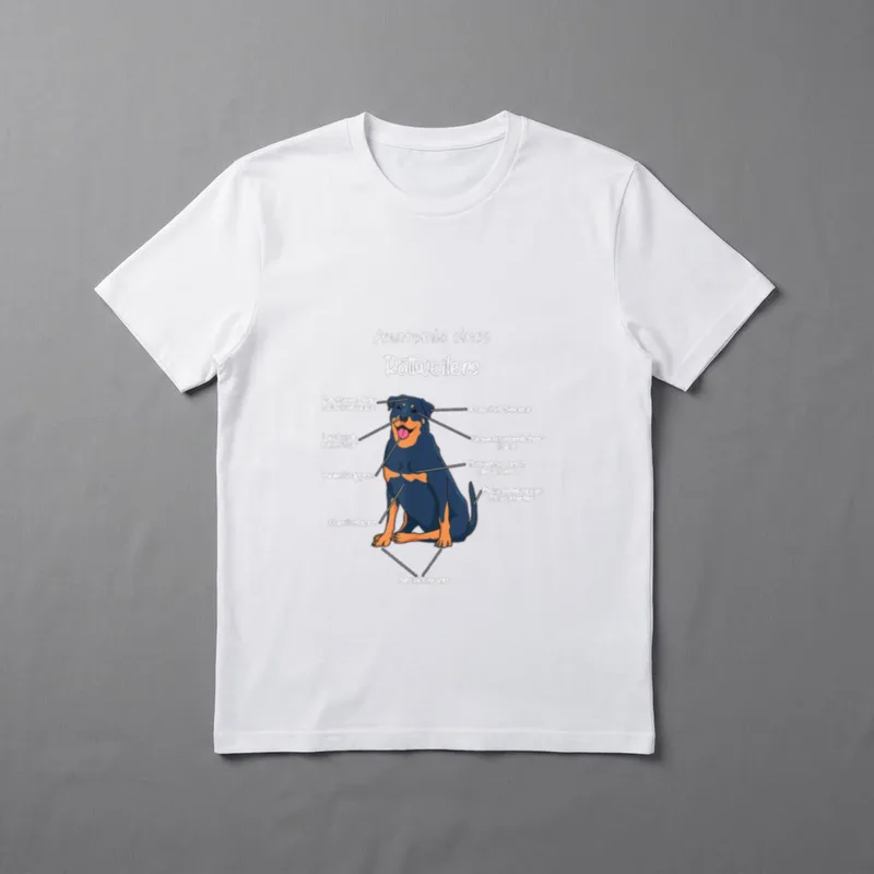 Anatomie eines Rottweilers Rotti T-Shirt – Klassisches T-Shirt in Schwarz