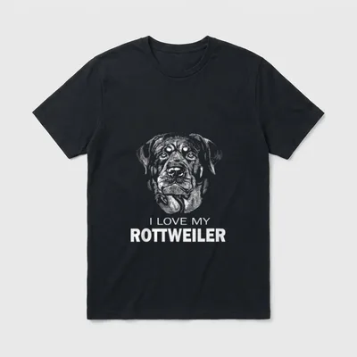 Rottweiler Hunde Herrchen Frauchen T-Shirt – Klassisches T-Shirt in Schwarz