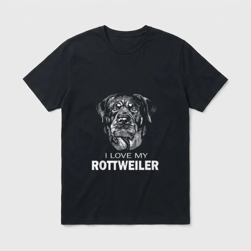 Rottweiler Hunde Herrchen Frauchen T-Shirt – Klassisches T-Shirt in Schwarz