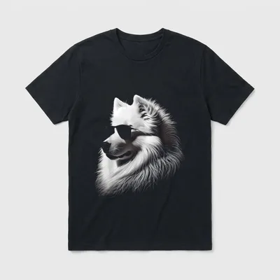 Samojede Sonnenbrille Gassi Gehen T-Shirt – Klassisches T-Shirt in Schwarz
