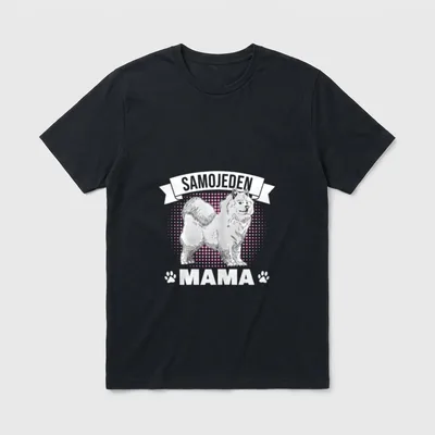 Samojede Samojeden Schlittenhund Gassi T-Shirt – Klassisches T-Shirt in Schwarz