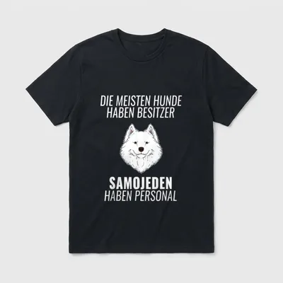 Lustiges Samojede Personal Hundehalter T-Shirt – Klassisches T-Shirt in Schwarz