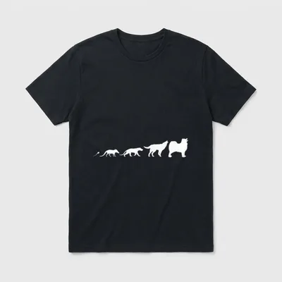 Samojede Hunde Evolution T-Shirt – Klassisches T-Shirt in Schwarz