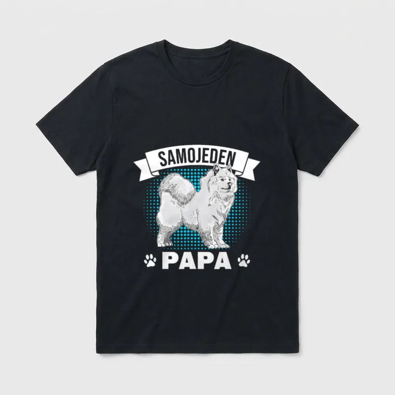 Samojede Schlittenhund Samojeden Hundeliebhaber T-Shirt – Klassisches T-Shirt in Schwarz