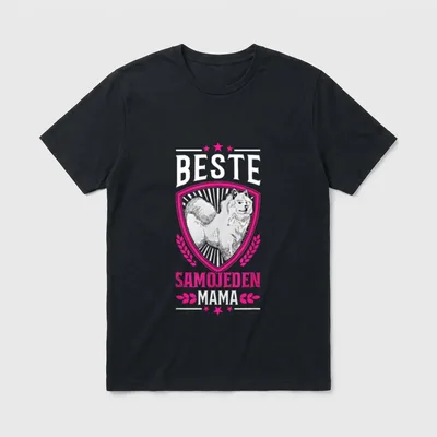 Beste Samojeden Mama Schlittenhund T-Shirt – Klassisches T-Shirt in Schwarz