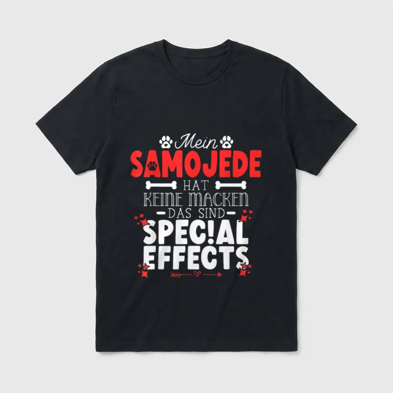 Samojede hat keine Macken T-Shirt – Klassisches T-Shirt in Schwarz