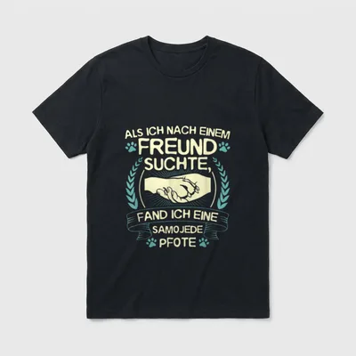 Samojeden Samojeden Mama T-Shirt – Klassisches T-Shirt in Schwarz